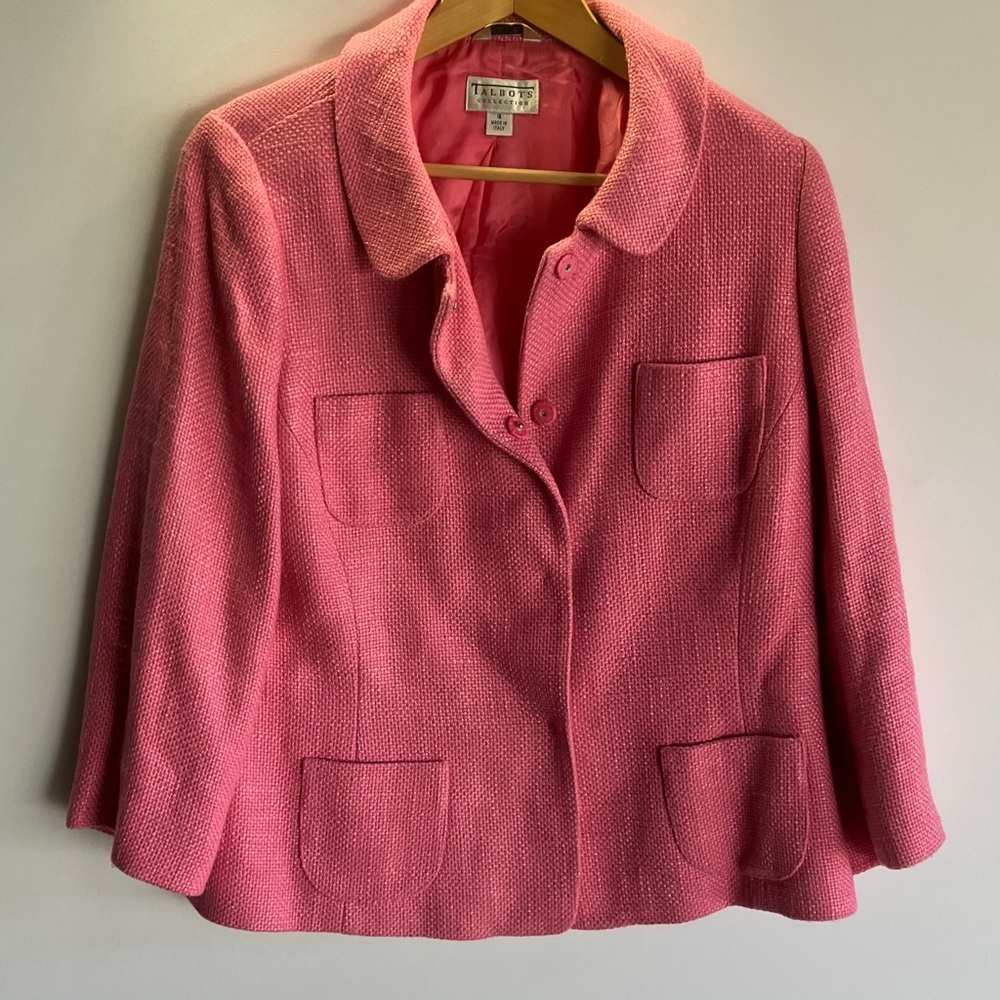 Talbots Vibrant Pink Blazer